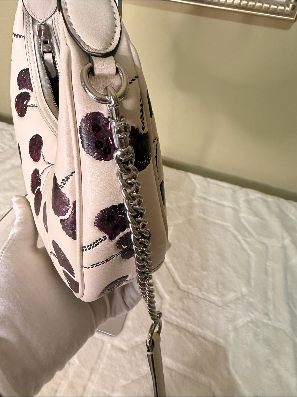 Coach Carmen Mini Crossbody Bag With Cherry Print NWT - Picture 5 of 16